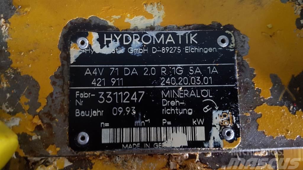 Ahlmann AZ9/AZ10-Hydromatik A4V71DA2.0R1G5A1A-Drive pump Hydraulika