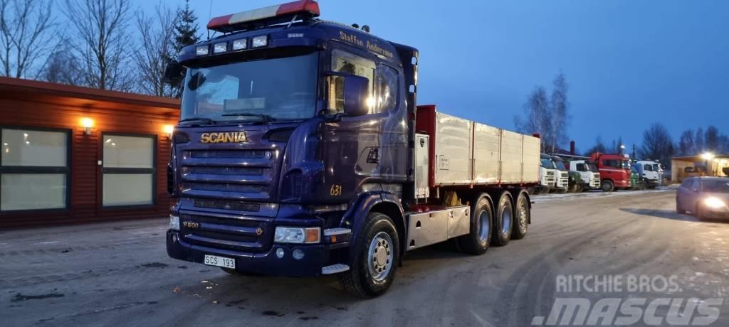 Scania R 500 8X4 Plošinové nákladné automobily/nákladné automobily so sklápacími bočnicami