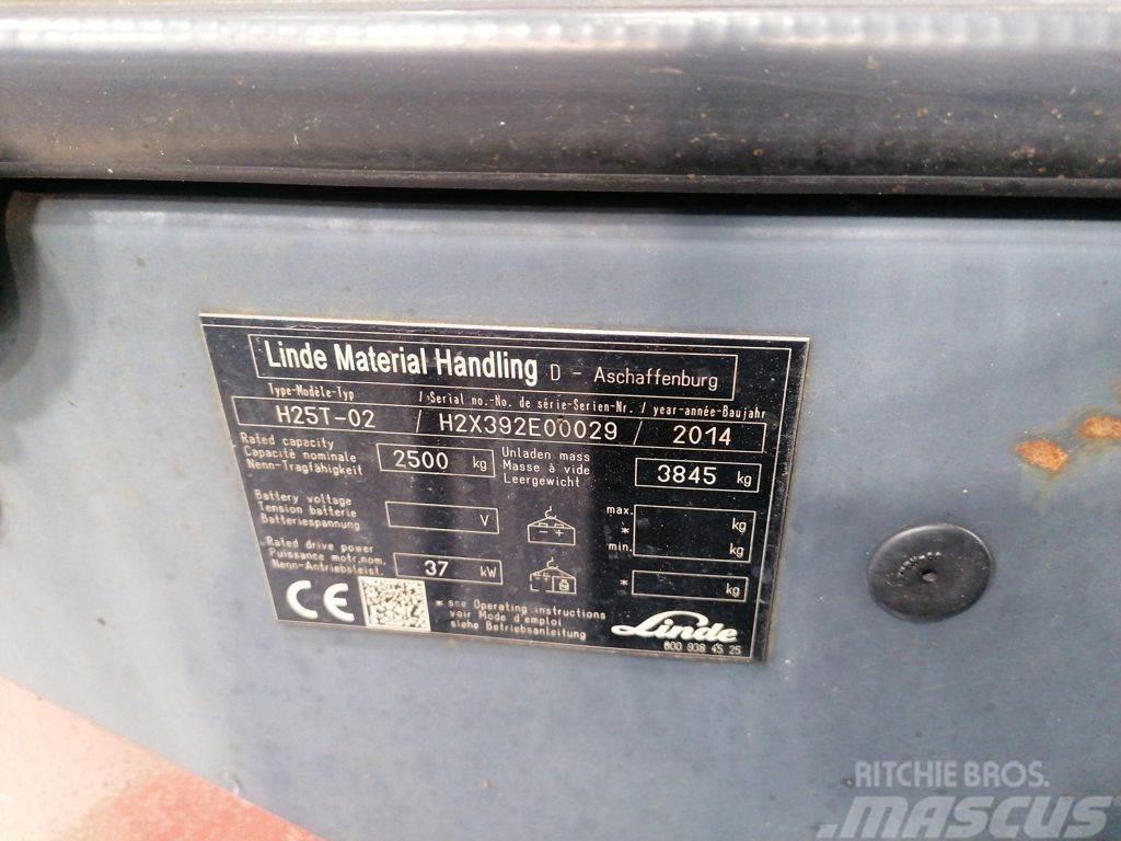 Linde H25T-02 LPG vozíky