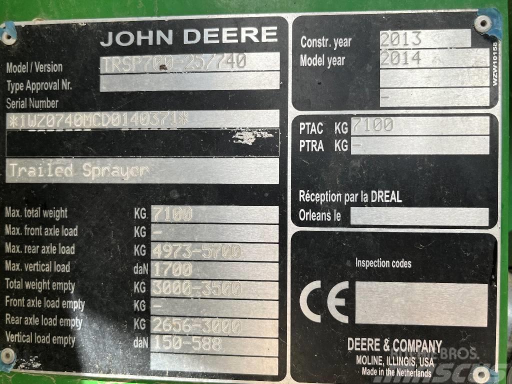 John Deere M 740 i Dismantled: only spare parts Ťahané postrekovače