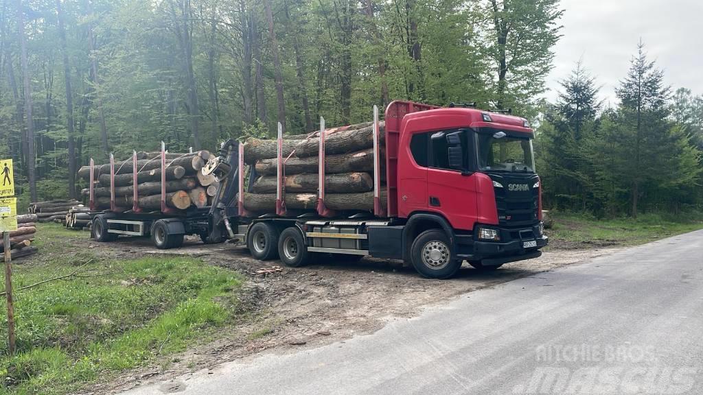 Scania R 580 Nákladné vozidlá na prepravu dreva