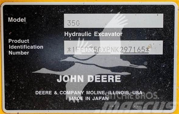 John Deere 35G Mini rýpadlá < 7t