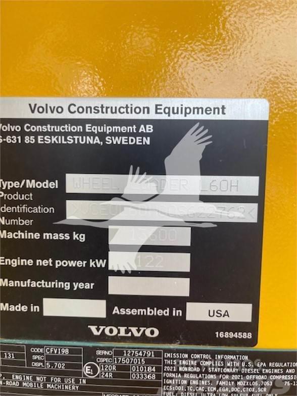 Volvo L60H Kolesové nakladače