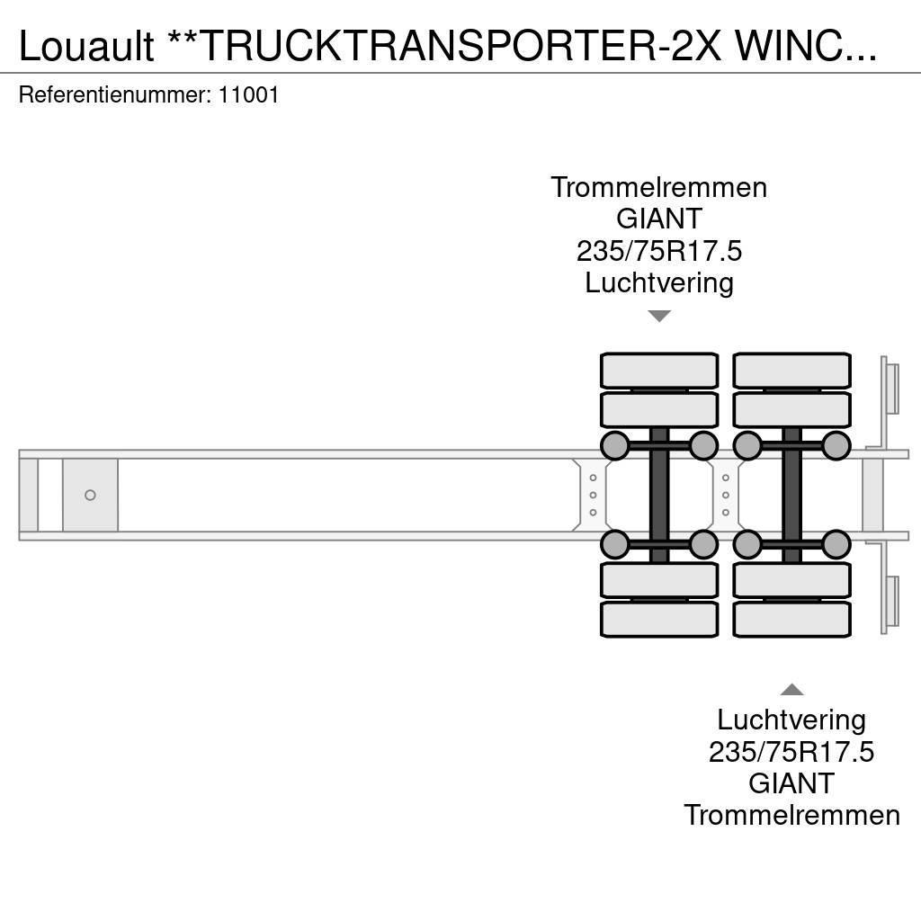  Louault **TRUCKTRANSPORTER-2X WINCH-TUV TILL 04-20 Podvalníkové návesy