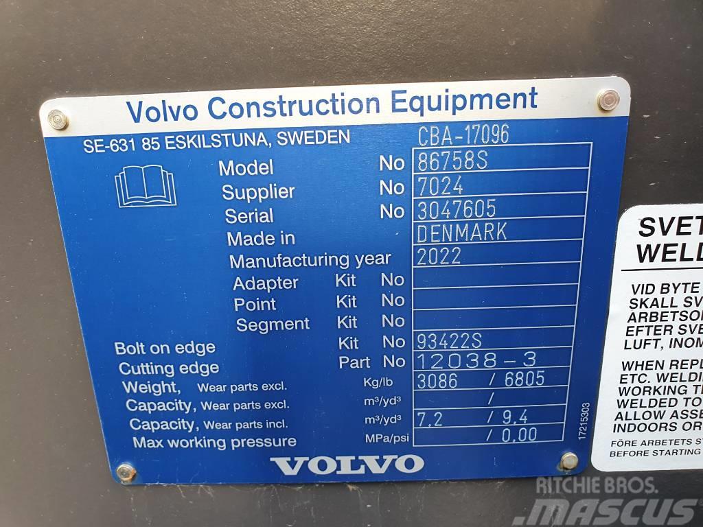 Volvo Rehandlingskopa 7,2 m3 Redskapsinfäst, CBA-17096 Lopaty