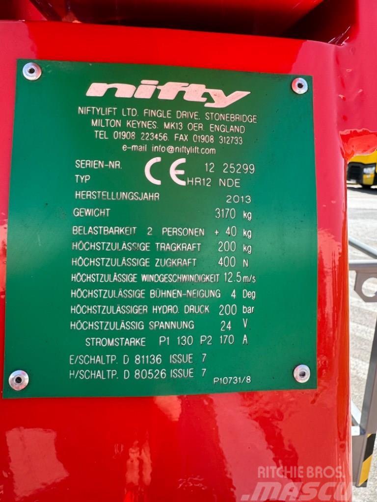 Niftylift HR 12 N D E Kĺbové plošiny