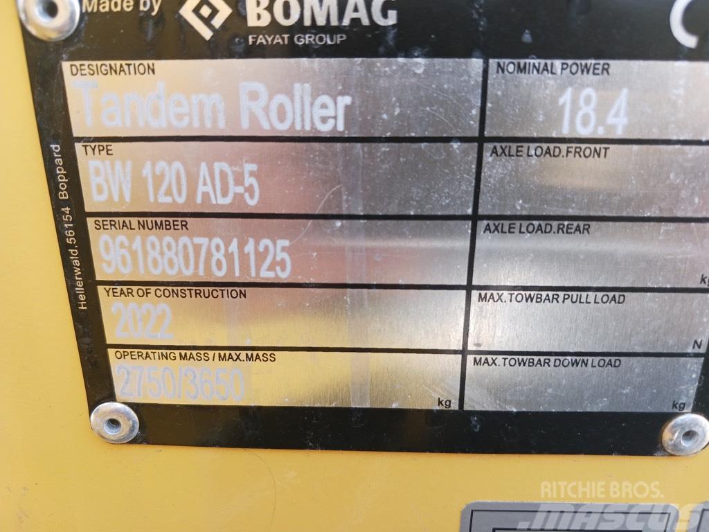 Bomag BW 120 AD-5 Tandemové valce