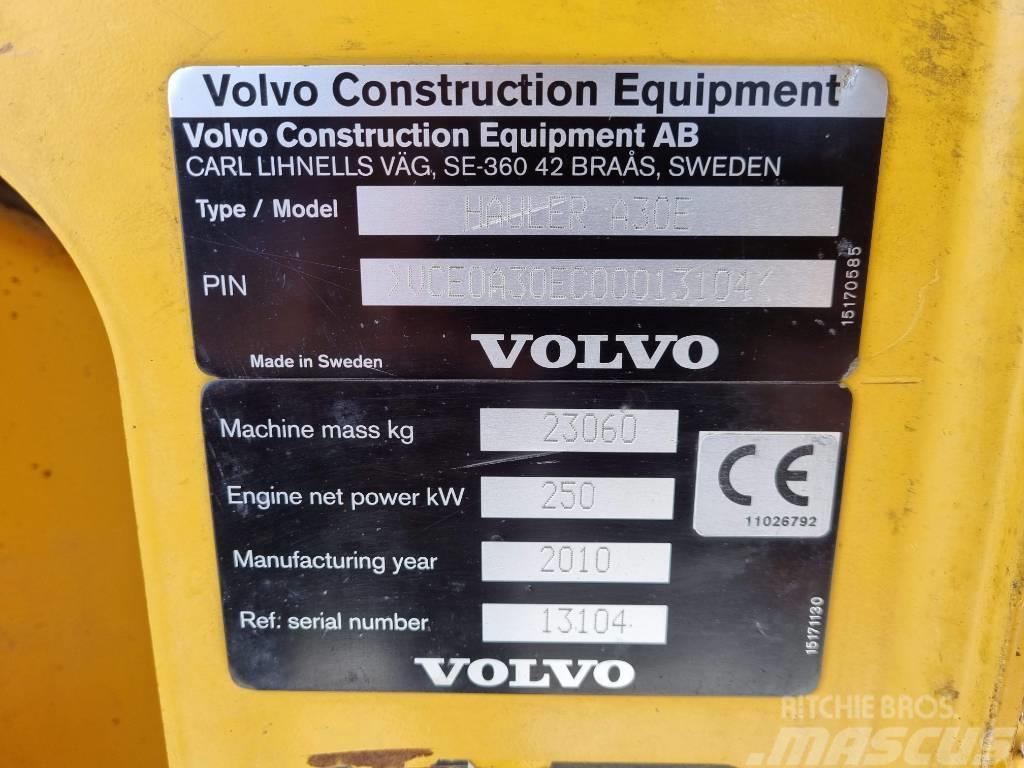 Volvo Wozidło Dumper VOLVO A30E 6x6 Kĺbové nákladné autá