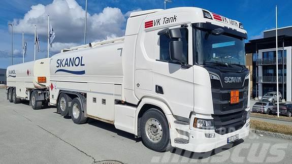 Scania R 660 B6x2NB - Tankbil med henger Ďalšie nákladné vozidlá