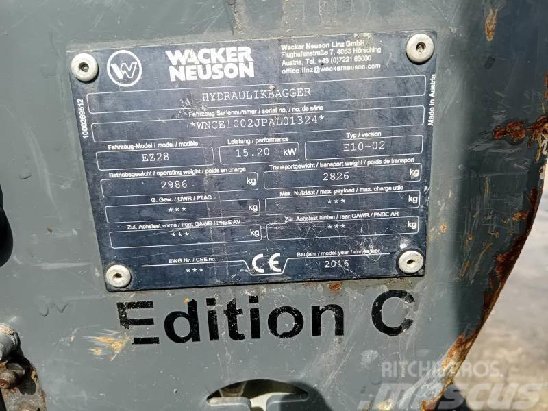 Wacker Neuson EZ28 Mini rýpadlá < 7t