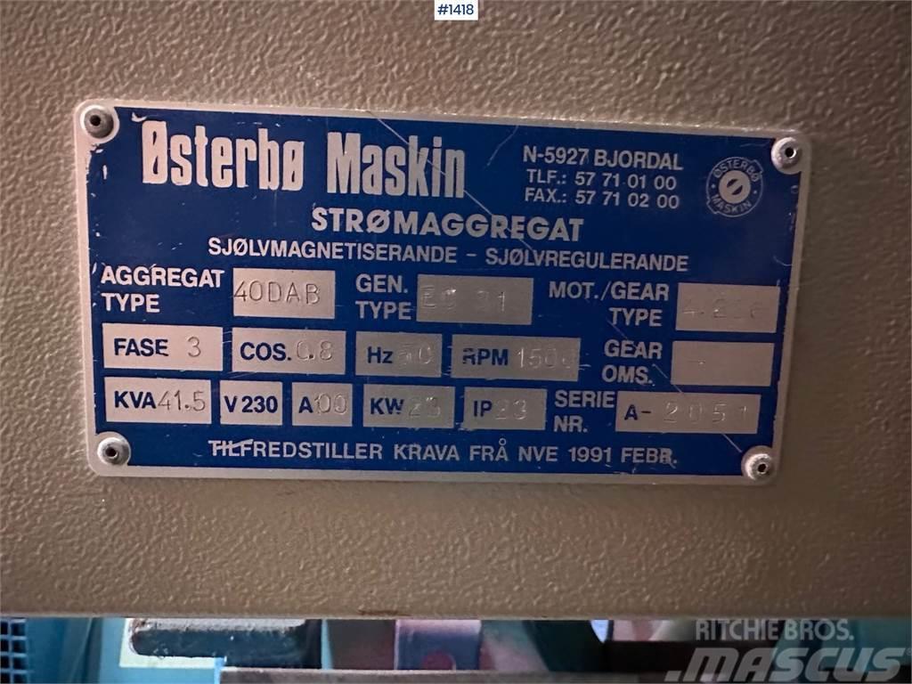  Østerbø Maskin Strømaggregat 41.5 KVA Ďalšie poľnohospodárske stroje