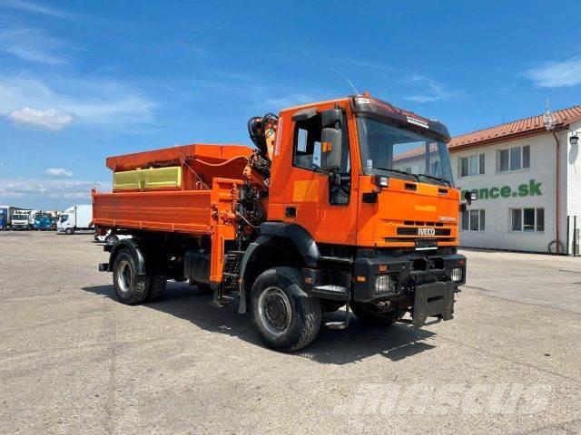 Iveco MAGIRUS 4x4 threesided kipper with crane vin 048 Vyklápacie nákladné vozidlá