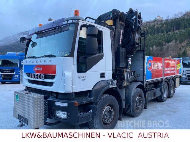 Iveco Trakker 450 mit Kran EFFER 470/6S+JIB Plošinové nákladné automobily/nákladné automobily so sklápacími bočnicami