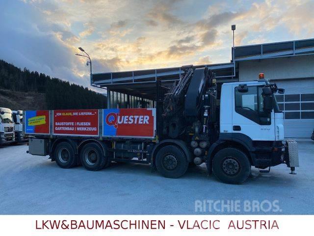 Iveco Trakker 450 mit Kran EFFER 470/6S+JIB Plošinové nákladné automobily/nákladné automobily so sklápacími bočnicami