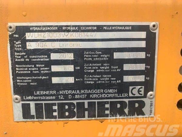Liebherr A904C Kolesové rýpadlá