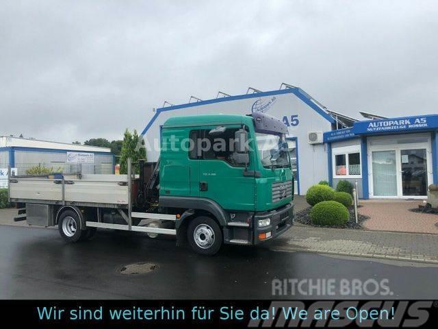 MAN TGL 8.180 4x2 Kran Hiab Tempomat Plošinové nákladné automobily/nákladné automobily so sklápacími bočnicami