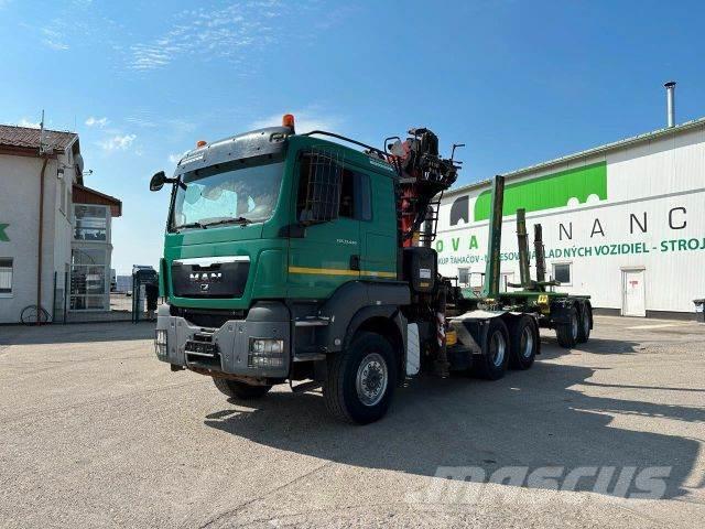 MAN TGS 33.440 6x6 woodtransporter crane+SVAN vin760 Nákladné vozidlá na prepravu dreva