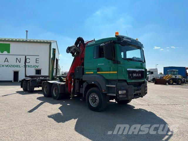 MAN TGS 33.480 6x6 woodtransporter crane+UMIKOV 796 Nákladné vozidlá na prepravu dreva