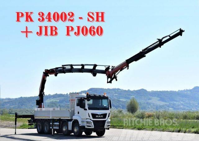 MAN TGS 35.440* PK34002-SH F + JIB PJ060/FUNK * 8x4 Autožeriavy, hydraulické ruky