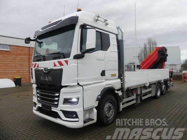 MAN TGX 26.470 6x2-4 LL + Palfinger PK53002 Plošinové nákladné automobily/nákladné automobily so sklápacími bočnicami
