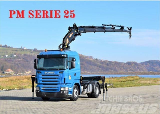 Scania R420 * Sattelzugmaschine + PM SERIE 25/FUNK *TOP Autožeriavy, hydraulické ruky