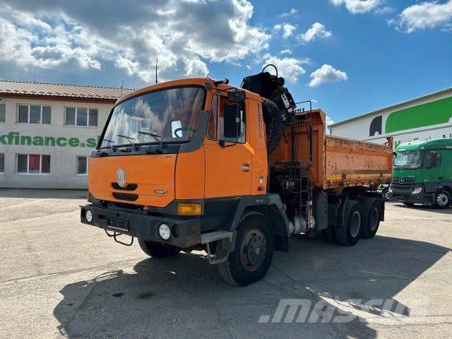 Tatra T 815 threesided kipper with HIAB crane 6x6, 635 Sklápače