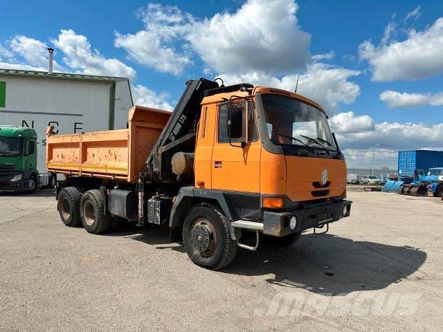 Tatra T 815 threesided kipper with HIAB crane 6x6, 635 Sklápače
