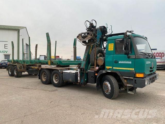 Tatra T815 woodtransporter 6x6 with crane+KURTA vin128 Univerzálne terénne žeriavy