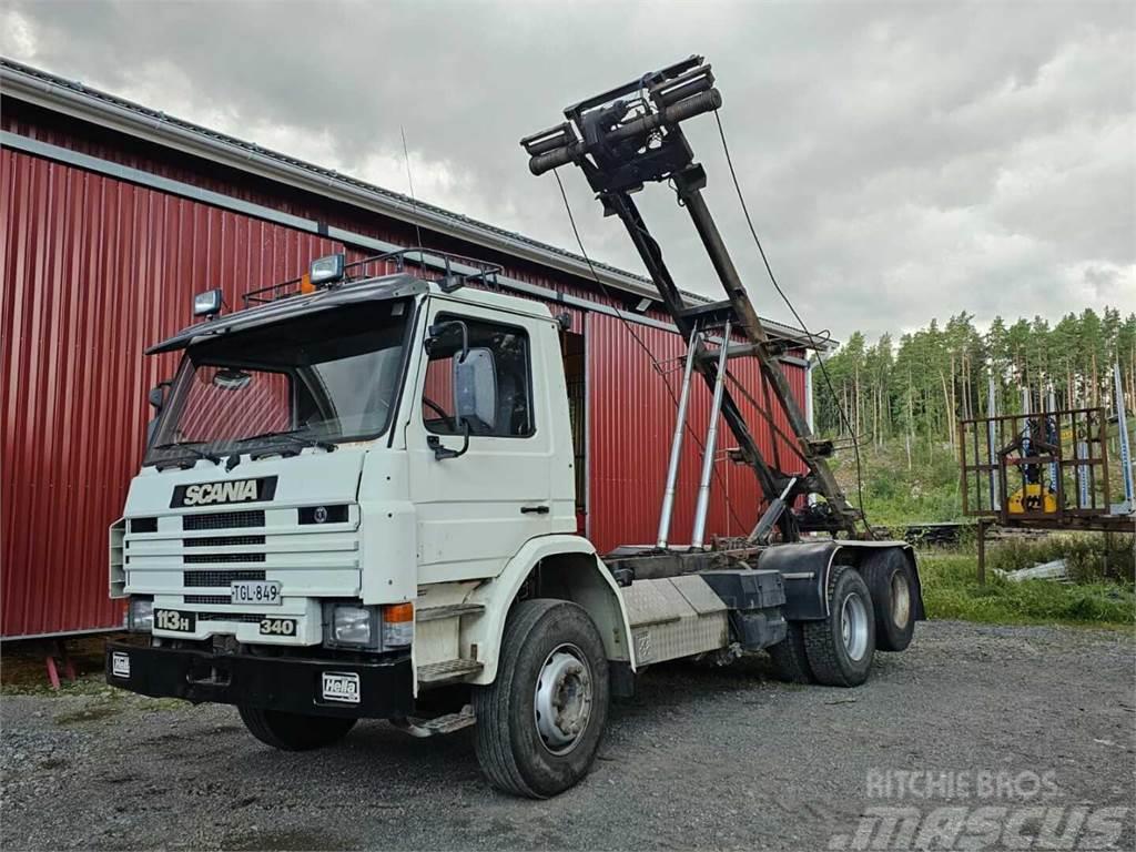 Scania 113H myydään katsastettuna Lanový nosič kontajnerov