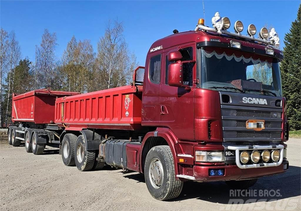Scania R 164/ Jyki 4-aks. letkukasetti. Sklápače