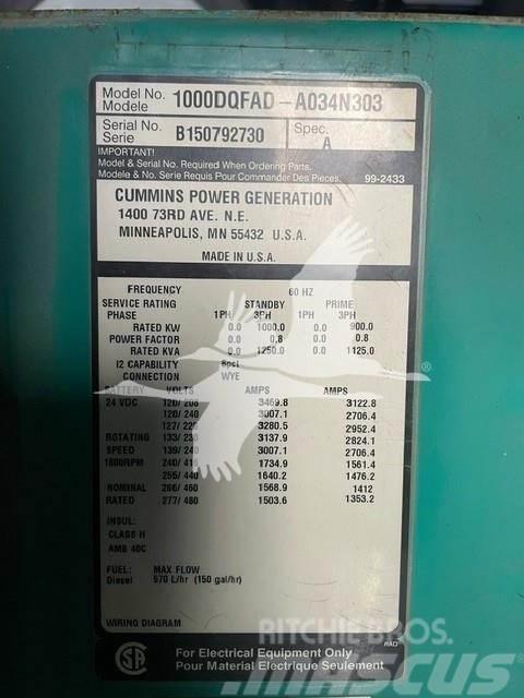 Cummins C1000D6RG Gas Generators