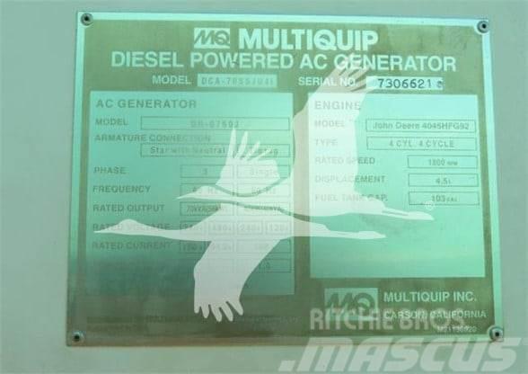 MultiQuip WHISPERWATT DCA70SSJU4I Plynové generátory