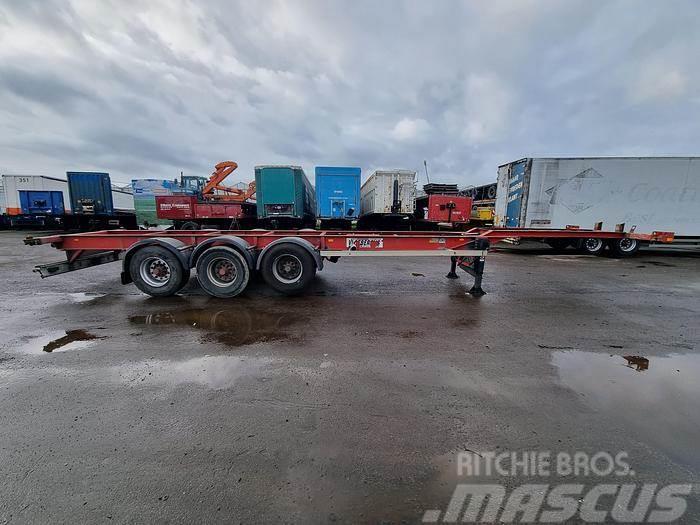 Desot 3 AXLE LIGHT WEIGHT 40 FT CONTAINER CHASSIS BPW DR Kontajnerové návesy