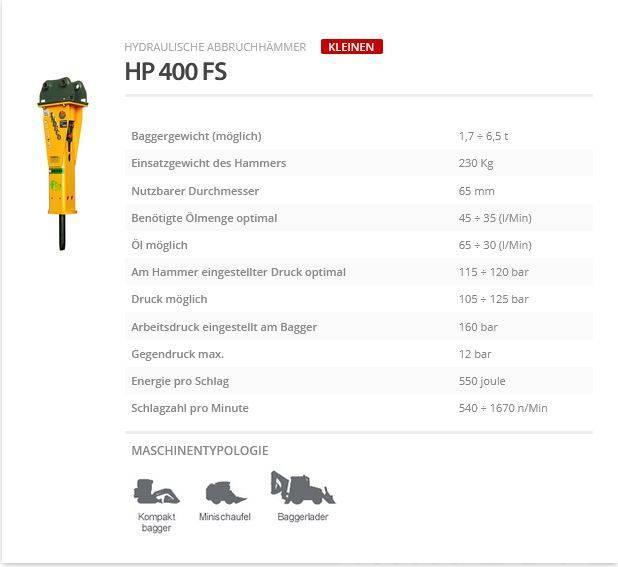 Indeco HP 400 FS Búracie kladivá / Zbíjačky