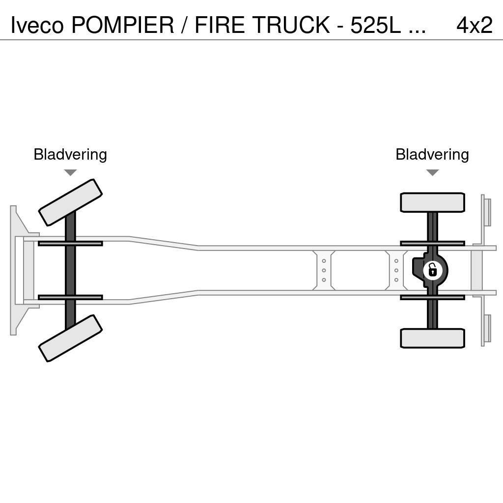 Iveco POMPIER / FIRE TRUCK - 525L TANK - LIGHT TOWER - G Hasičské vozy