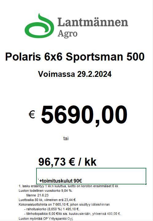 Polaris Sportsman 500 6x6 Terénne vozidlá