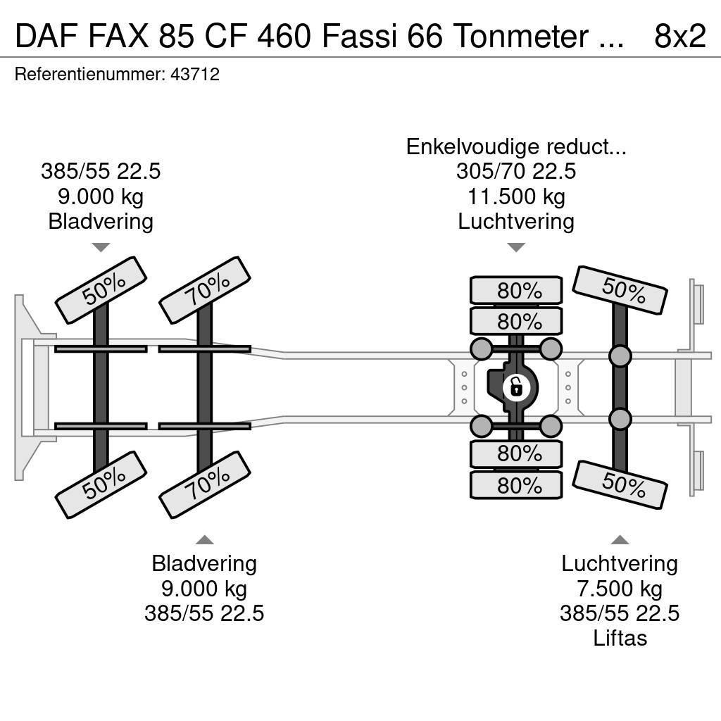 DAF FAX 85 CF 460 Fassi 66 Tonmeter laadkraan Univerzálne terénne žeriavy