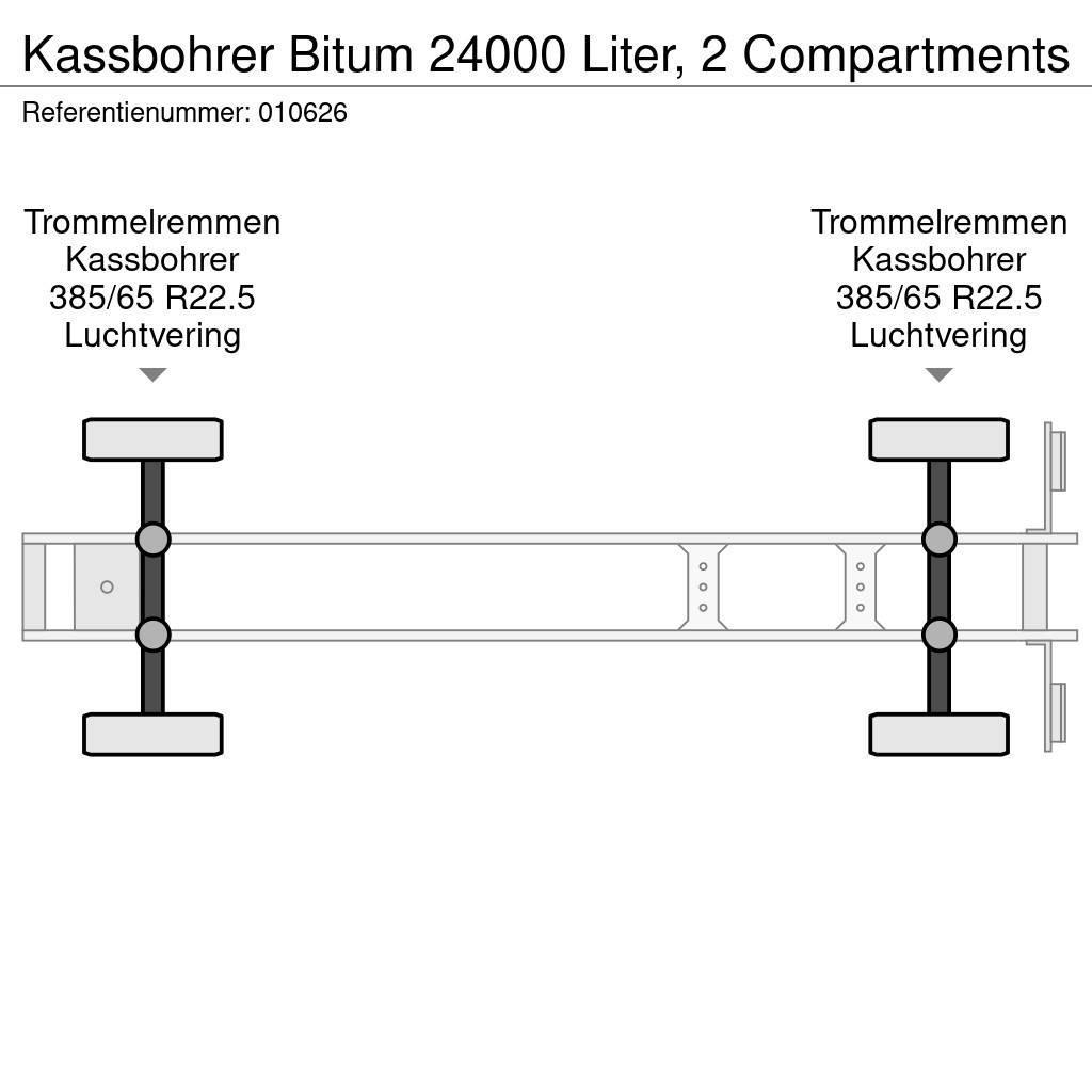 Kässbohrer Bitum 24000 Liter, 2 Compartments Cisternové návesy