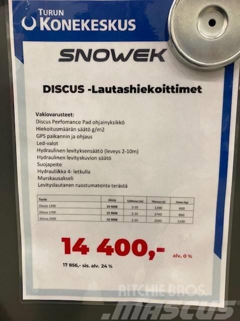 Snowek Discus 1200 Lautashiekoitin 2-10m Posýpače soli a piesku