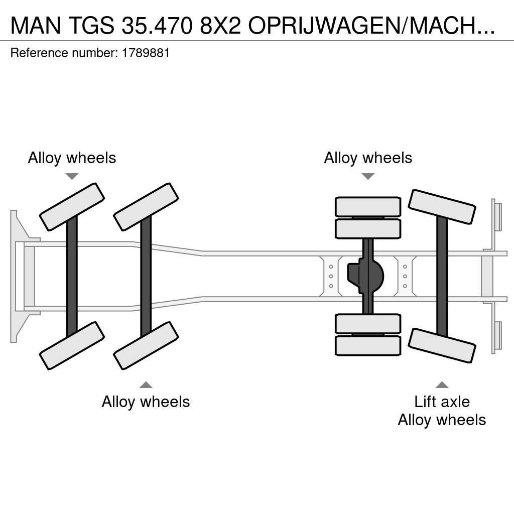 MAN TGS 35.470 8X2 OPRIJWAGEN/MACHINE TRANSPORTER/PLAT Nákladní vozidlá na prepravu automobilov