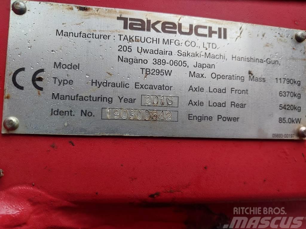 Takeuchi TB295W Kolesové rýpadlá