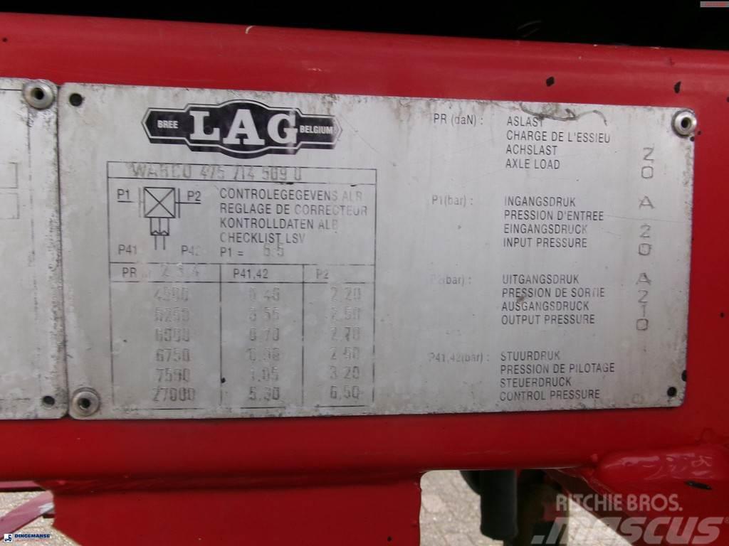 LAG Bitumen tank inox 31.9 m3 / 1 comp Cisternové návesy