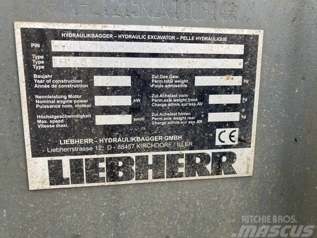 Liebherr LH 40 M Industry Litronic Stroje pre manipuláciu s odpadom
