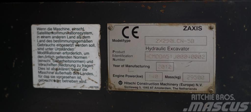 Hitachi ZX 290 LC N-5 Pásové rýpadlá