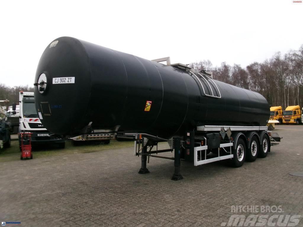 Magyar Bitumen / heavy oil tank inox 30.5 m3 / 1 comp + m Cisternové návesy