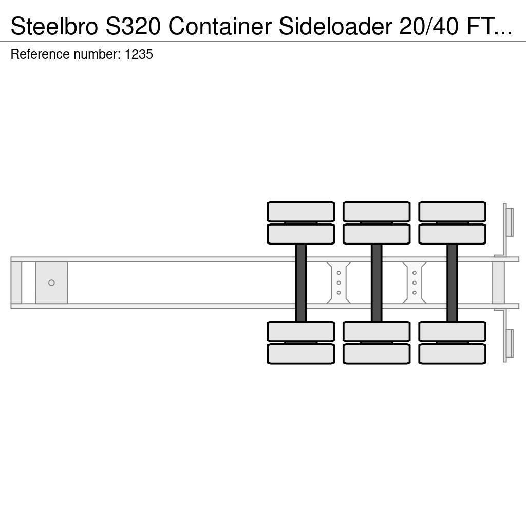 Steelbro S320 Container Sideloader 20/40 FT Remote 3 Axle 1 Kontajnerové návesy
