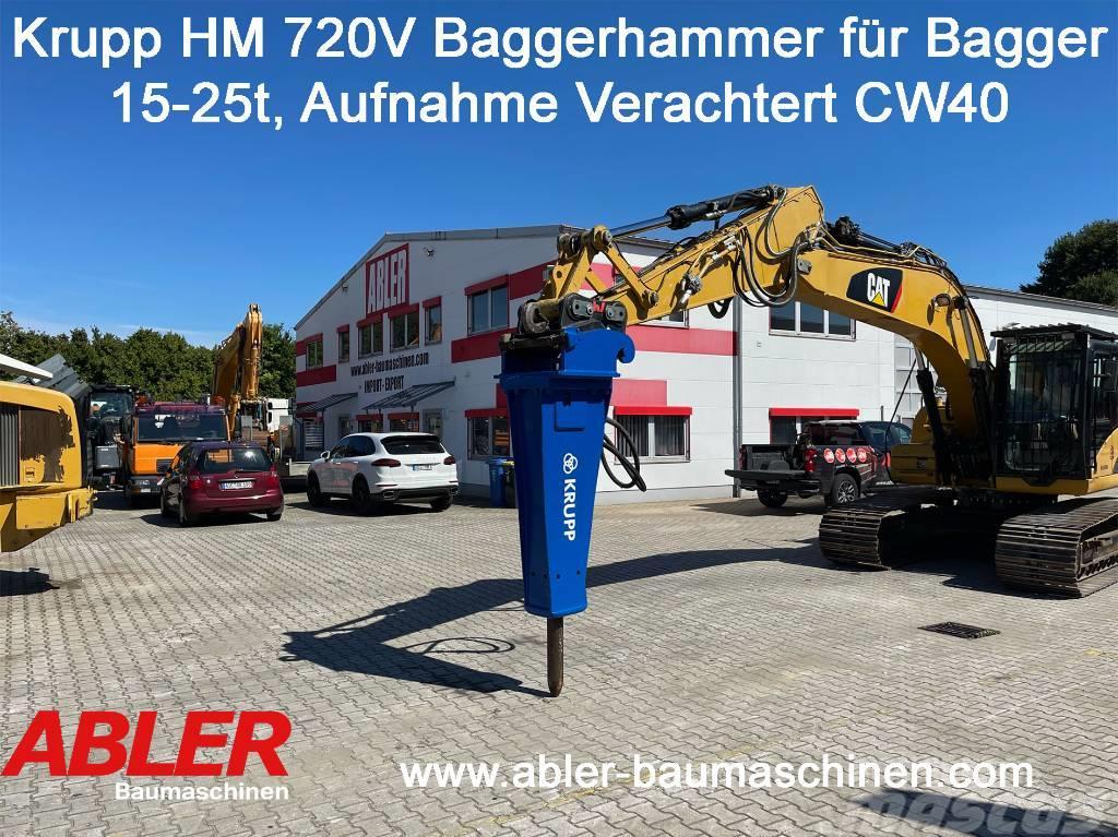 Krupp HM 720 V Abbruchhammer für Bagger 15-25t Demolačné rýpadlá