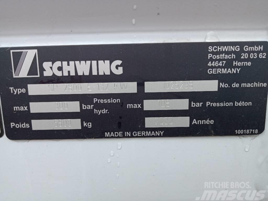 Schwing SP 2800 E Nákladné autá s čerpadlami betónu