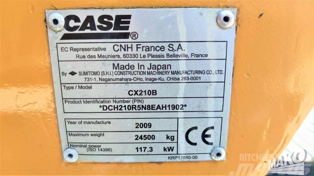 CASE CX 210 B Pásové rýpadlá