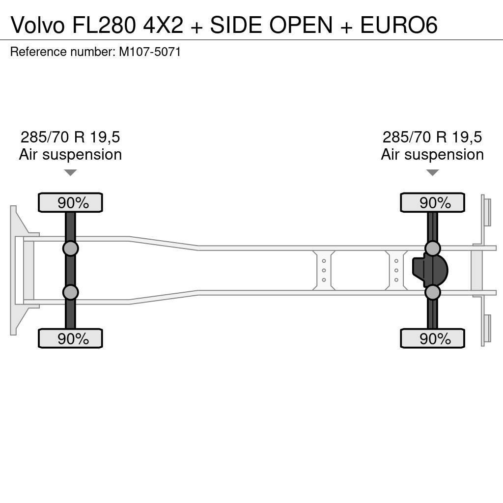 Volvo FL280 4X2 + SIDE OPEN + EURO6 Skriňová nadstavba